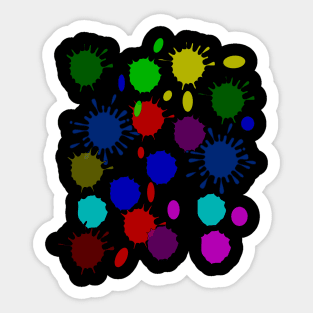 abstract full color Sticker